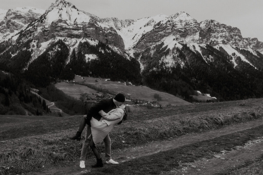 Séance photo couple Col de la Forclaz