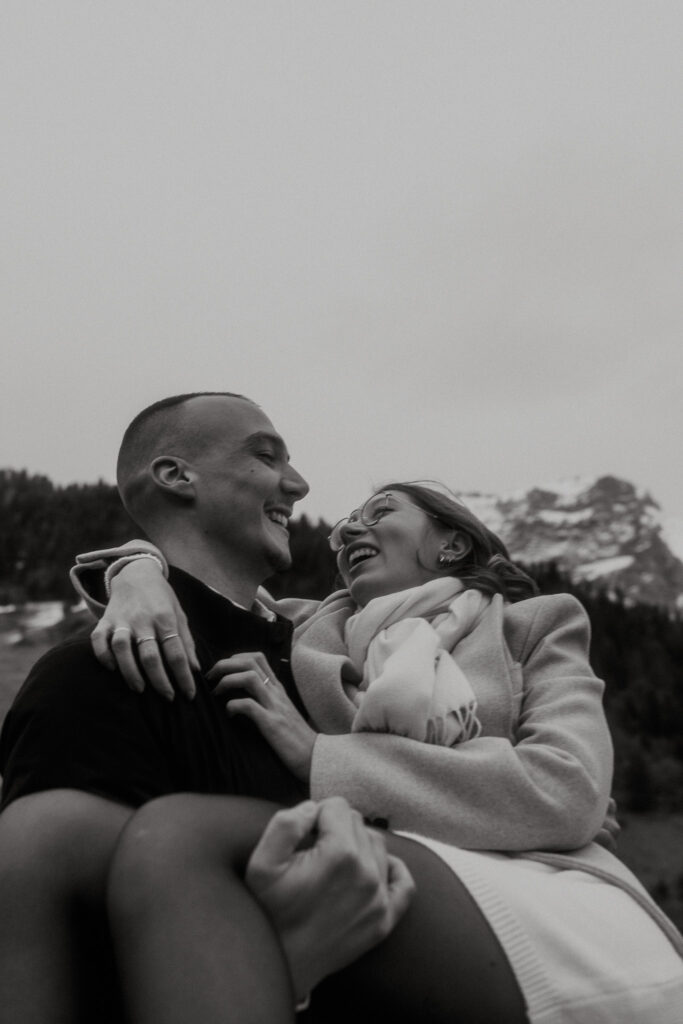 Une séance couple au Col de la Forclaz
