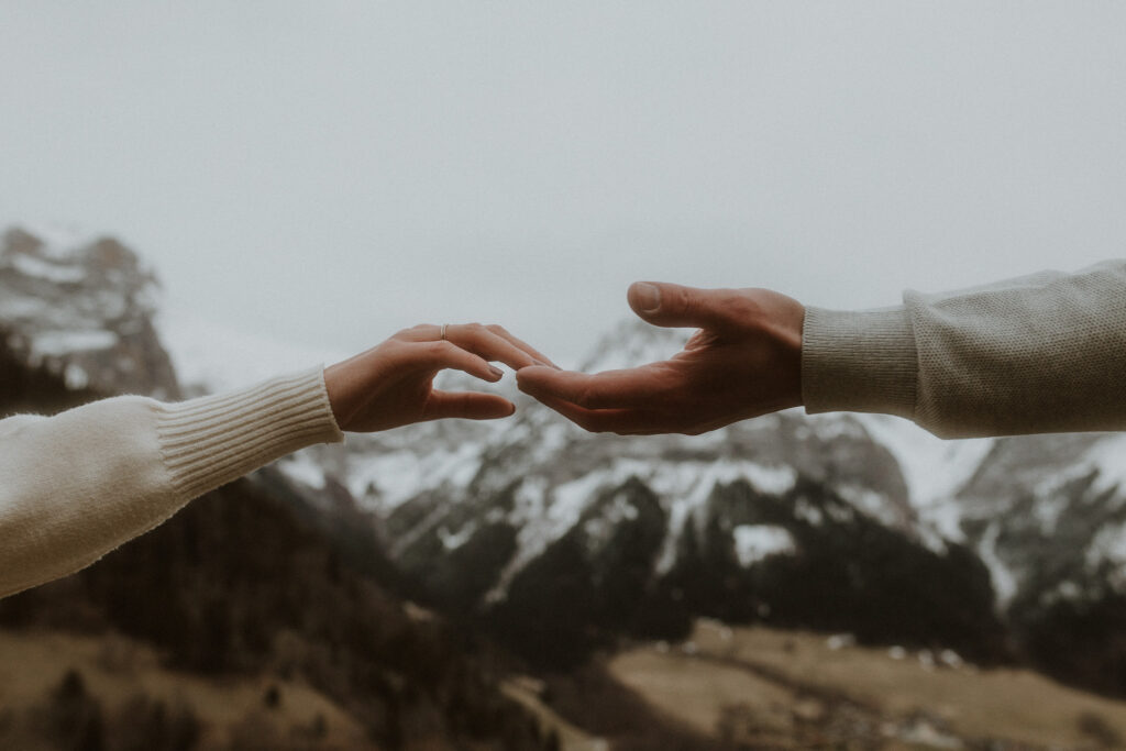 Une séance couple au Col de la Forclaz