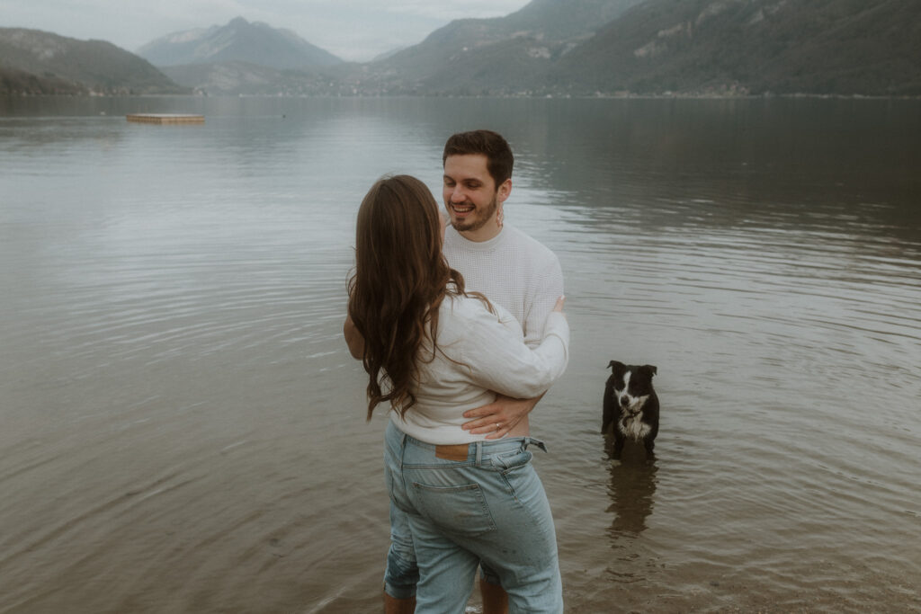 seance photo grossesse avec son chien